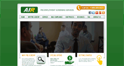 Desktop Screenshot of air-prehire.com
